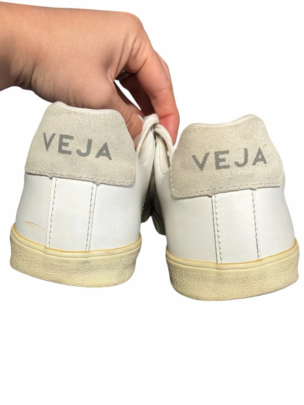 Veja Esplar White Leather Sneakers Size 9